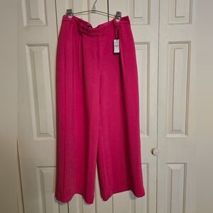 Vibrant Pink Wide-Leg Pants